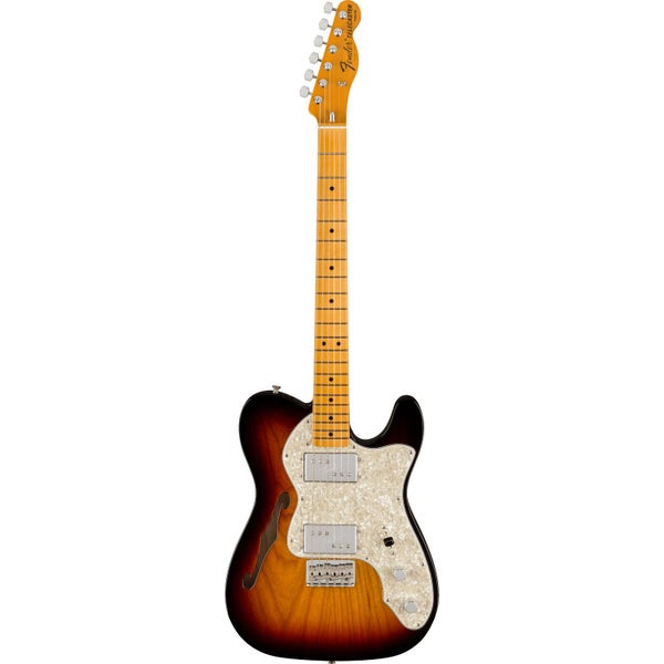 Fender American Vintage II 1972 Telecaster Thinline 3-Color Sunburst MN Electric Guitar with Case
