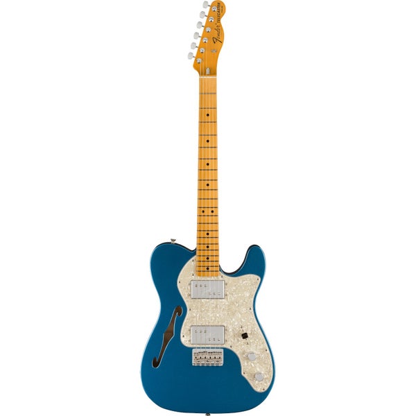 Fender American Vintage II 1972 Telecaster Thinline Lake Placid Blue MN Electric Guitar with Case