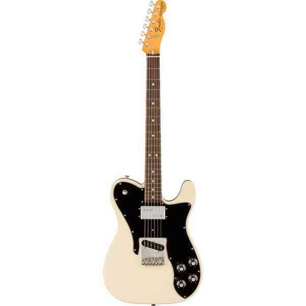 Fender American Vintage II 1977 Telecaster Custom Olympic White RW Electric Guitar with Case