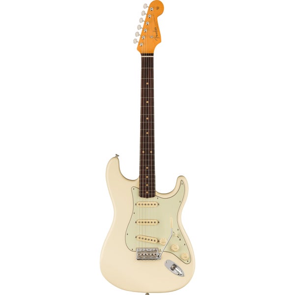Fender American Vintage II 1961 Stratocaster RW Olympic White Electric Guitar with Case