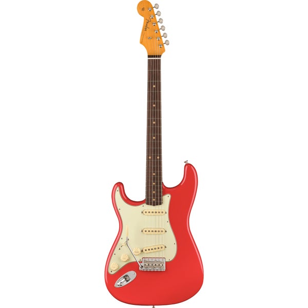 Fender American Vintage II 1961 Stratocaster LH RW Fiesta Red Left-Handed Electric Guitar with Case