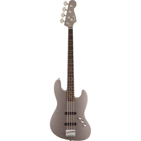 Fender Aerodyne Special Jazz Bass RW Dolphin Gray Metallic Electric Bass with Deluxe Gig Bag
