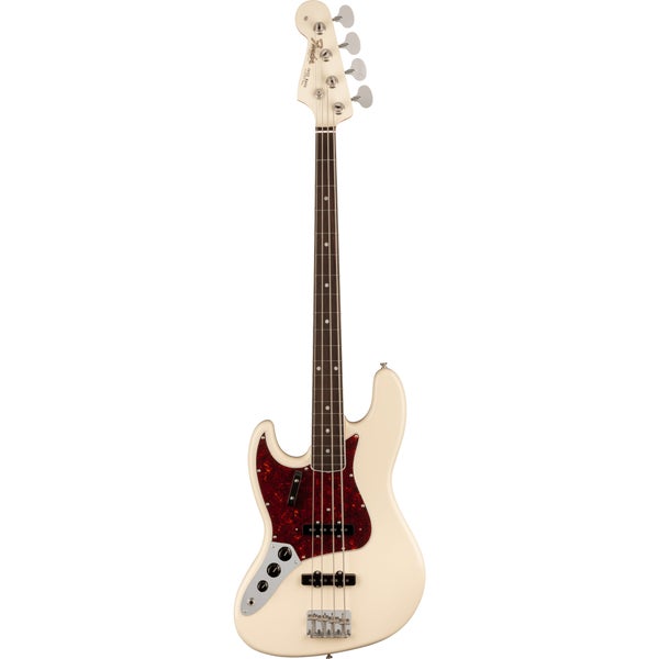 Fender American Vintage II 1966 Jazz Bass RW LH Olympic White Left-Handed Electric Bass Guitar with Case