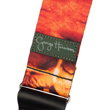 Sangle De Guitare Fender George Harrison Hootenanny Floral Dark Horse - Hommage Musical Légendaire