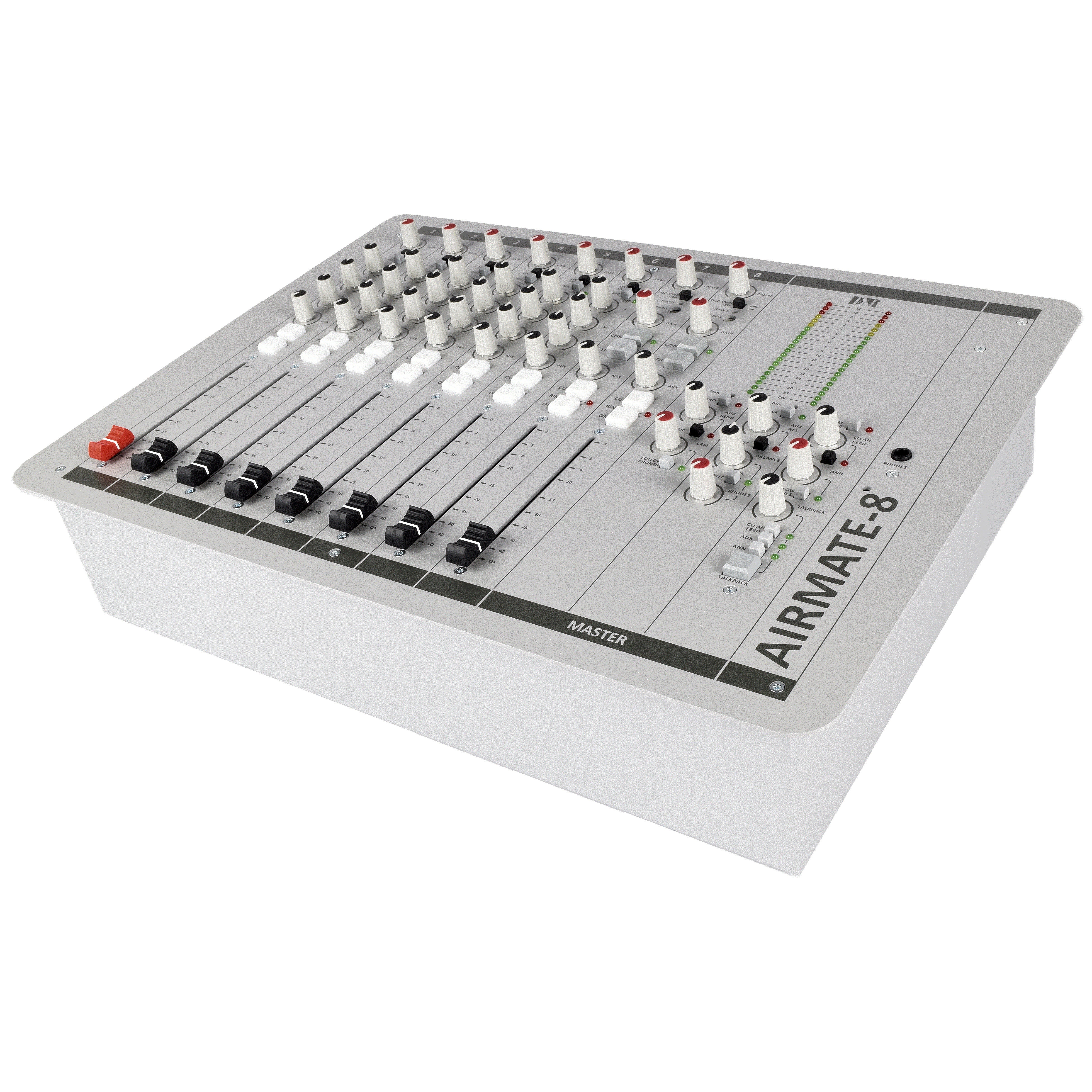 D&R Airmate-8 8-Channel USB Broadcast Mixer, 1x Telco | Bax Music