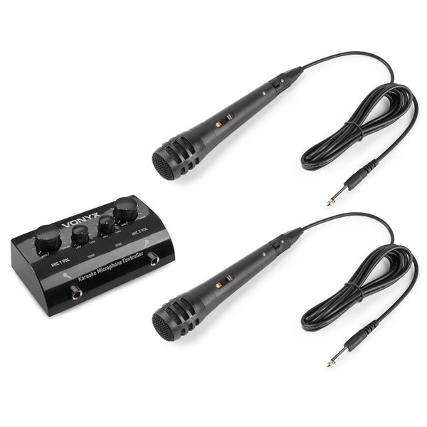 Vonyx AV430B set karaoké avec 2 micros