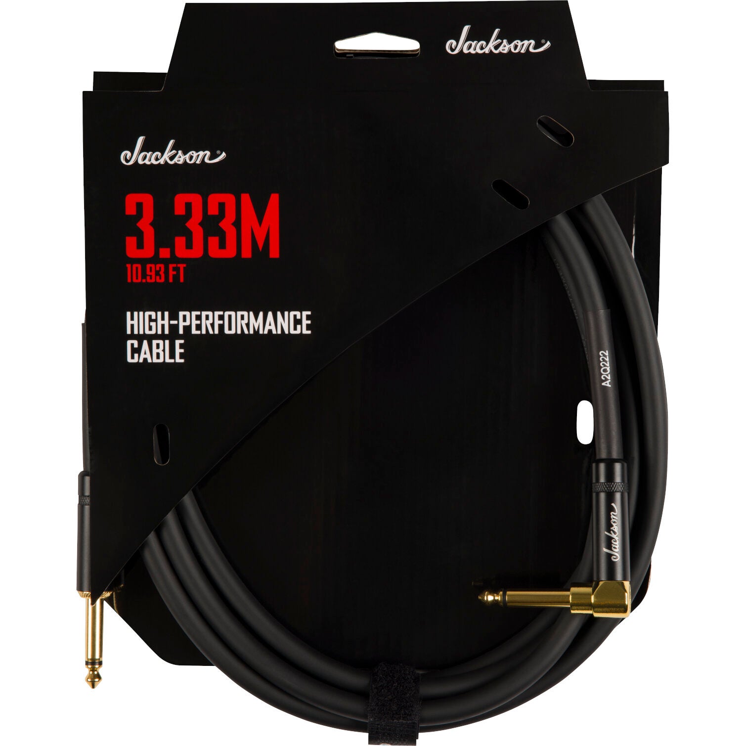 Jackson High Performance Jack Cable with Straight/Angled Plu | Bax Music