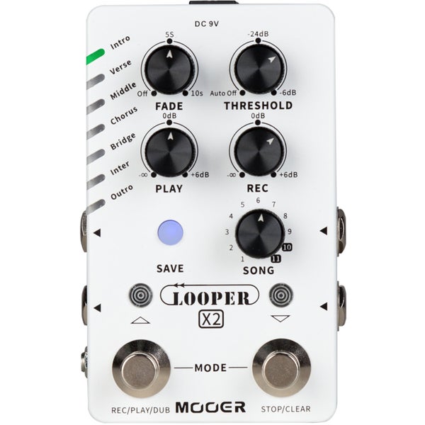 Mooer Looper X2 Pedal Looper estéreo