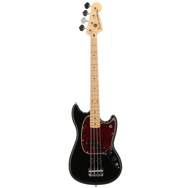 Fender Player Mustang Bass PJ Black MN Limited Edition Electric Bass Guitar