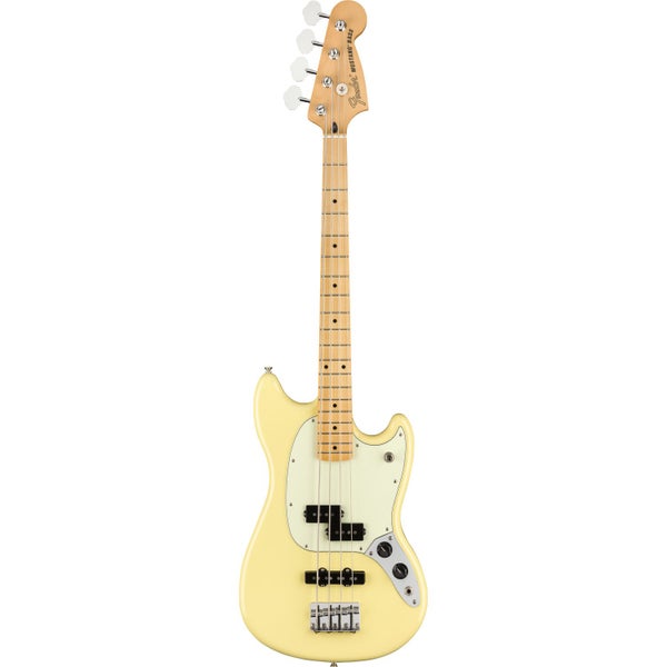 Fender Player Mustang Bass PJ Canary MN Limited Edition Electric Bass Guitar