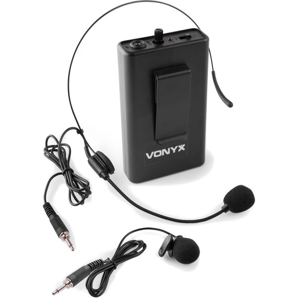 Vonyx BP10 set micro avec émetteur de poche (863,1 MHz)