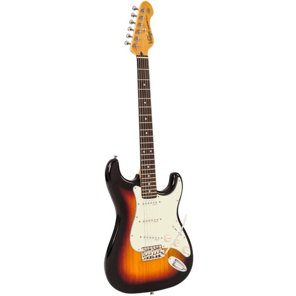 Vintage V60SB Coaster Series 3-Tone Sunburst Electric Guitar
