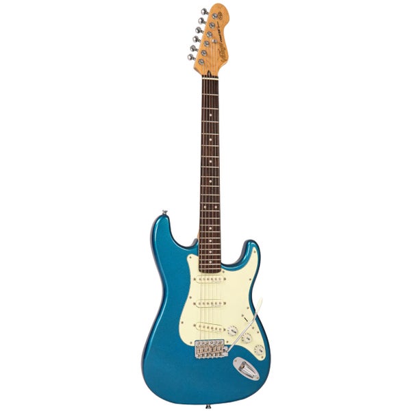 Vintage V60CAB Coaster Series Candy Apple Blue Electric Guitar