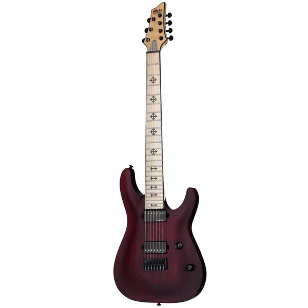 Schecter Jeff Loomis JL-7 Vampyre Red Satin electric guitar | Bax