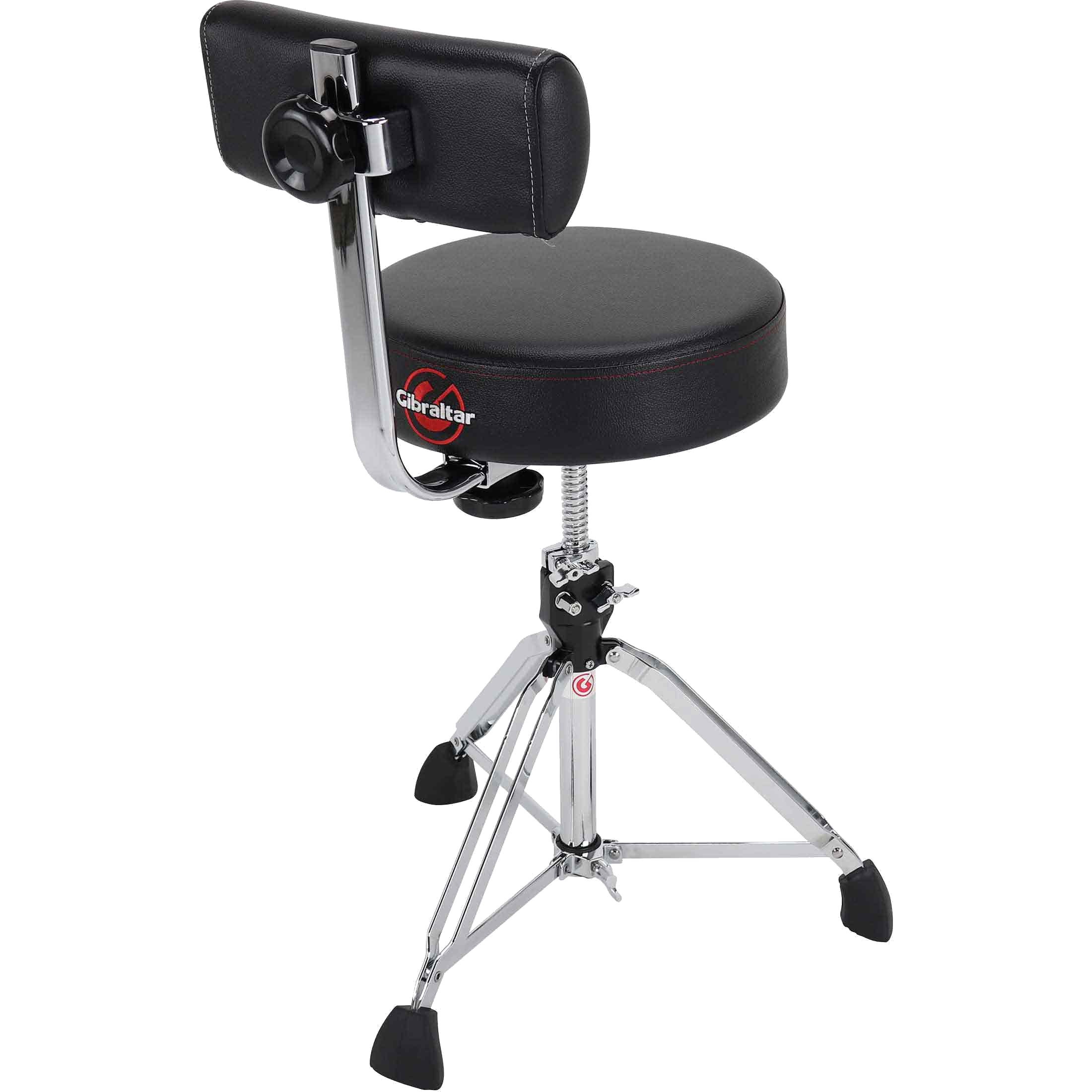 Throne Rails Backrest Gibraltar Hardware 9608RB Drum Throne with Backrest | Bax Music