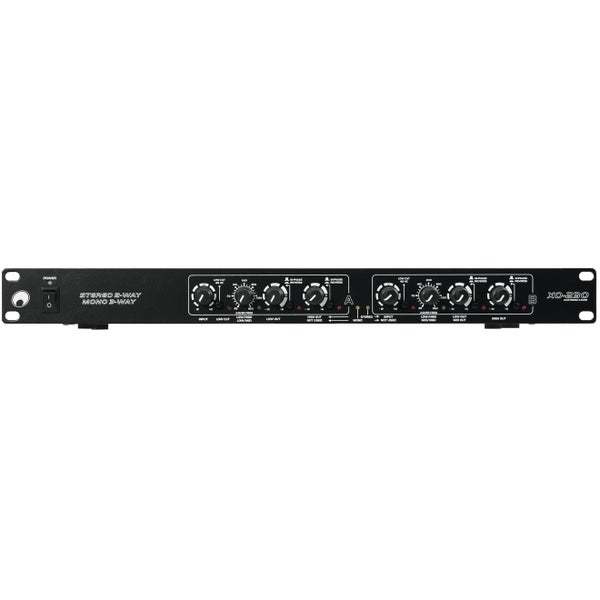 Omnitronic XO-230 2-Way and Mono 3-Way Active Stereo Crossover