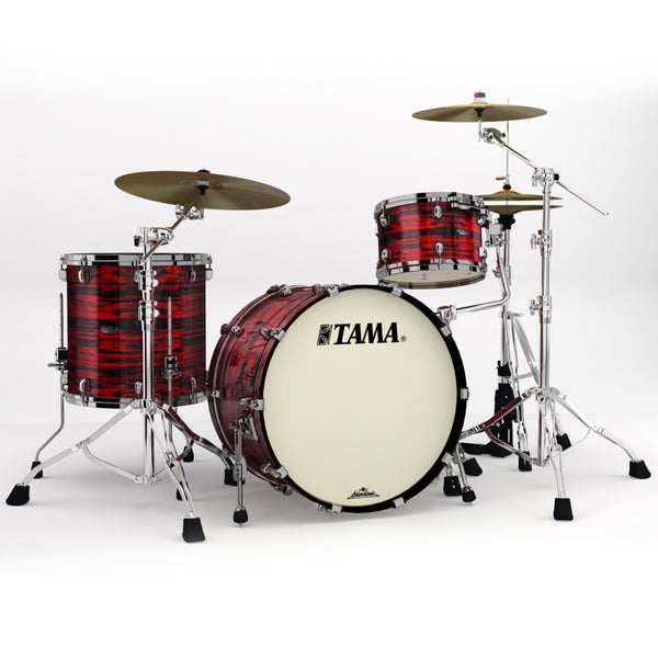 Tama MR32CZBNS-ROY Starclassic Maple Red Oyster 3-Piece Shell Set (Black Hardware)