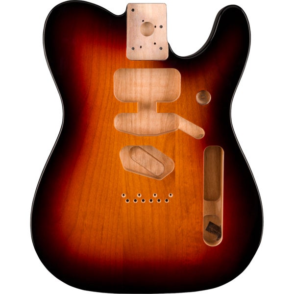 Fender Deluxe Series Telecaster SSH Alder Body 3-Color Sunburst corpo solido in ontano sciolto per chitarra elettrica