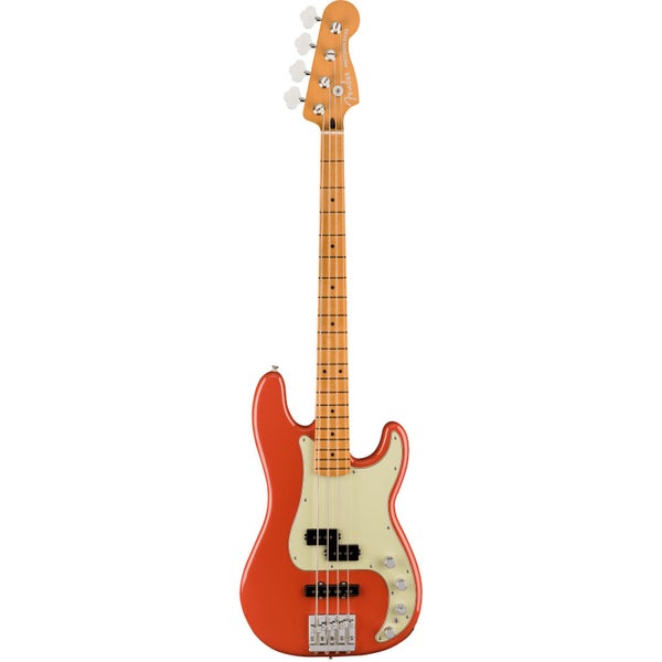 Fender Player Plus Precision Bass MN Fiesta Red Electric Bass Guitar with Gig Bag