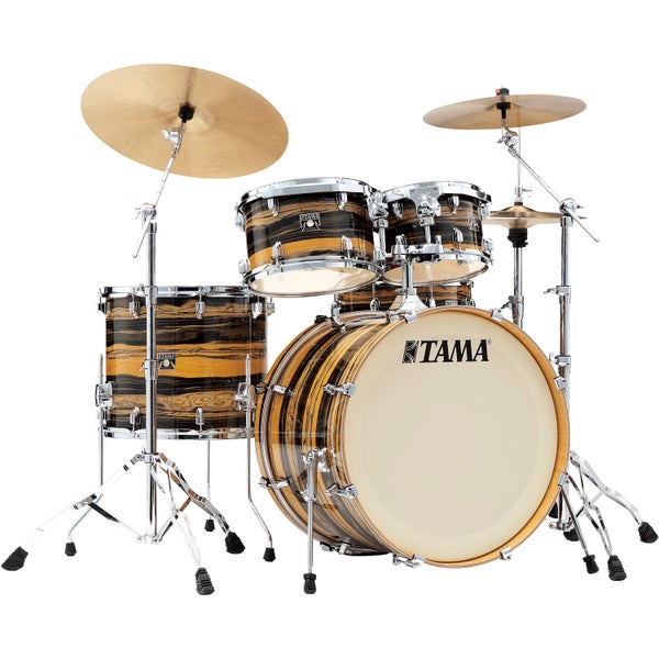 Tama CK52KRS-NET Superstar Classic Natural Ebony Tiger Wrap 5-Piece Shell Set