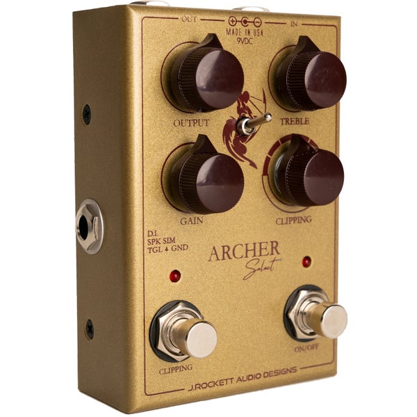 J. Rockett Archer Select Boost/Overdrive Pedal with Clipping Diode Switch