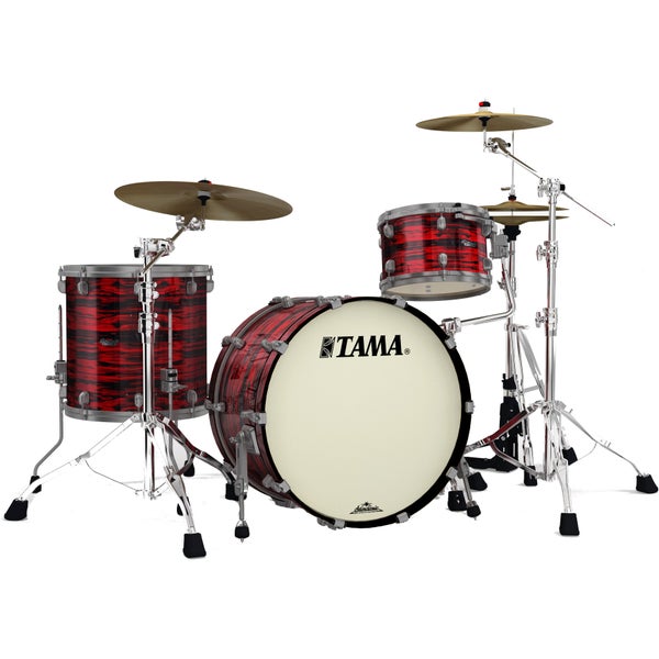 Tama MR32CZUS-ROY Starclassic Maple Red Oyster 3-Piece Shell Set with Smoked Black Nickel Hardware