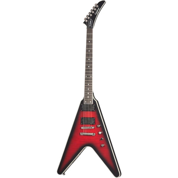 Epiphone Dave Mustaine Flying V Prophecy Aged Dark Red Burst Electric Guitar with Case