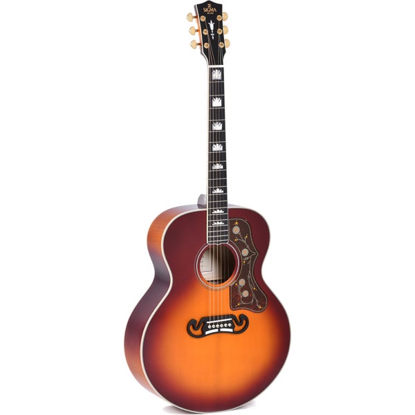 Sigma Guitars SGJA-SG200 Autumn Burst Gloss guitare électro-acoustique folk avec housse