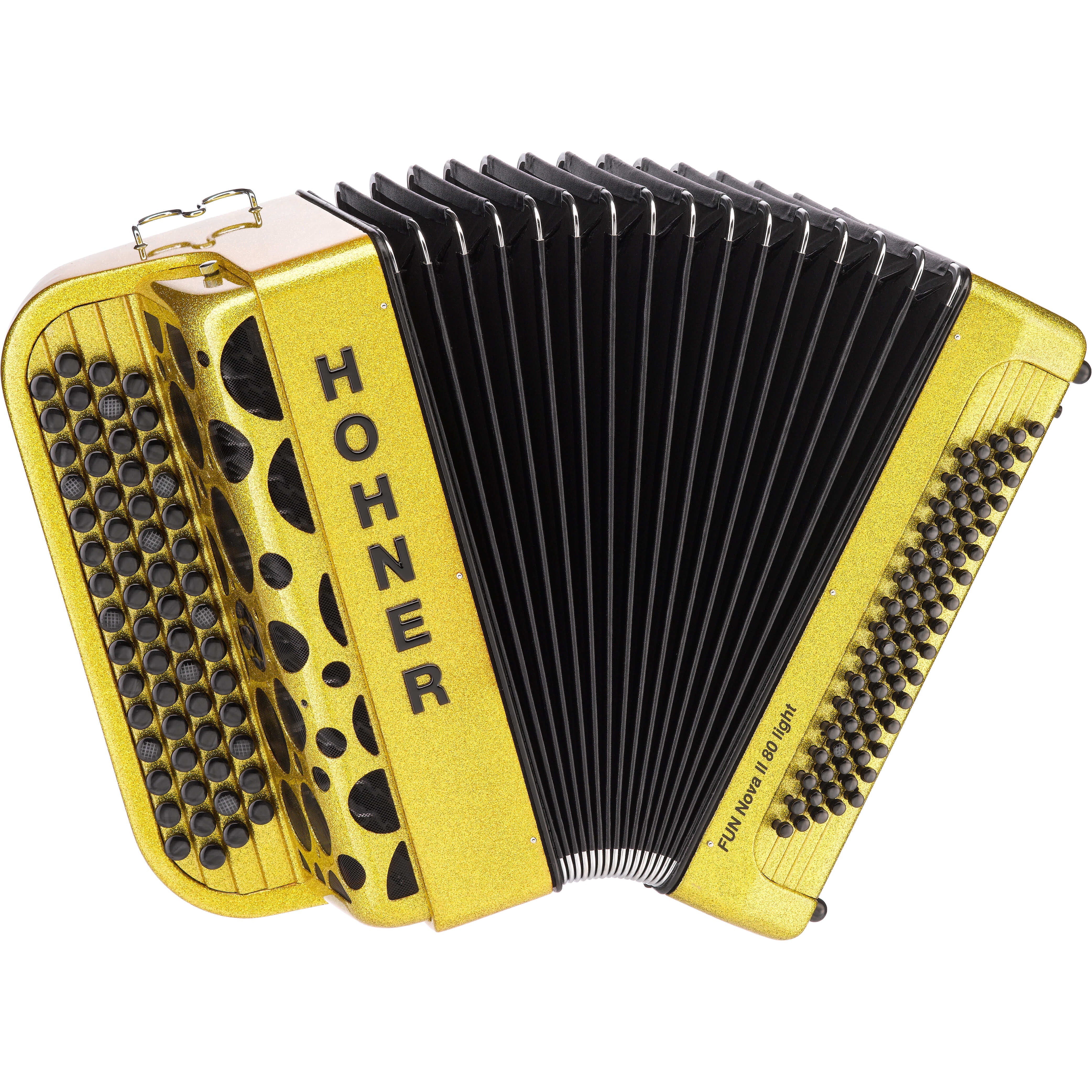 Hohner Fun Nova II 80 Light B-Griff Button Accordion (Gold/G | Bax Music
