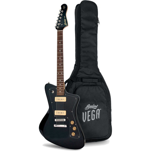 Baum Vega Series Wingman Pure Black guitare électrique avec housse