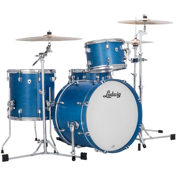 Ludwig LN34023TXPB NeuSonic Downbeat 3-Piece Shell Set (Satin Royal Blue)