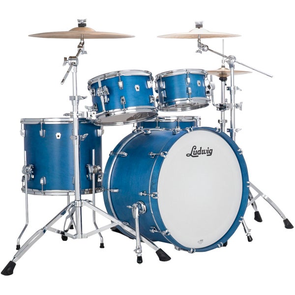Ludwig LN34204FTXPB NeuSonic Rapid Mod2 4-Piece Shell Set (Satin Royal Blue)