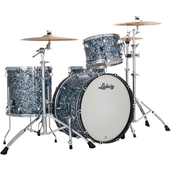 Ludwig LN34233TXA7 NeuSonic Fab 3-Piece Shell Set (Steel Blue Pearl)