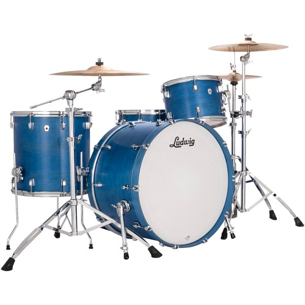 Ludwig LN34433TXPB NeuSonic Pro Beat 3-Piece Shell Set (Satin Royal Blue)