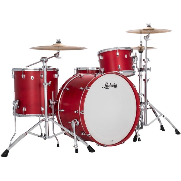 Ludwig LN34433TXPR NeuSonic Pro Beat 3-Piece Shell Set (Satin Diablo Red)