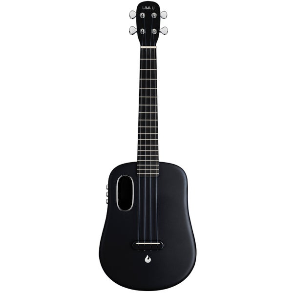 LAVA Music U 26 Inch Tenor FreeBoost Black Electro-Acoustic Tenor Ukulele with Effects