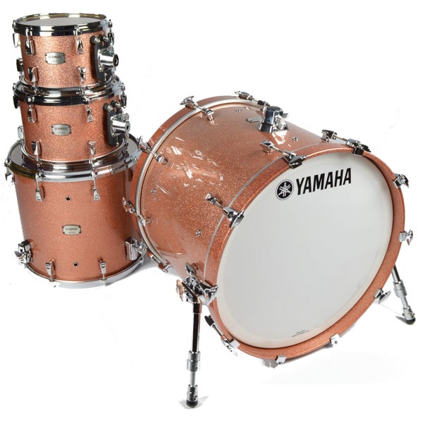 Yamaha JAMJAZZPCS Absolute Hybrid Maple Jazz Pink Champagne Sparkle 4-Piece Shell Set