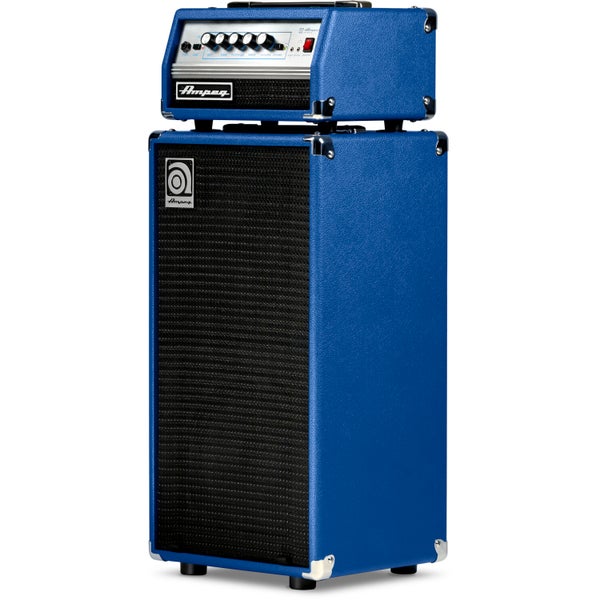 Ampeg Micro Stack VR Blue Edition Bass Amplifier Head and Speaker Cabinet