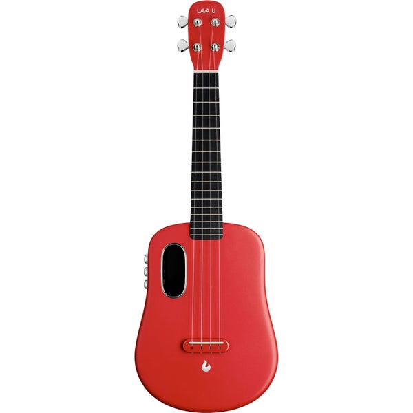 LAVA Music U 23 Inch Concert FreeBoost Sparkle Red Electro-Acoustic Concert Ukulele with Effects