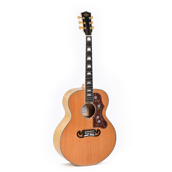 Sigma Guitars GJQA-SG200-AN guitare électro-acoustique folk avec housse