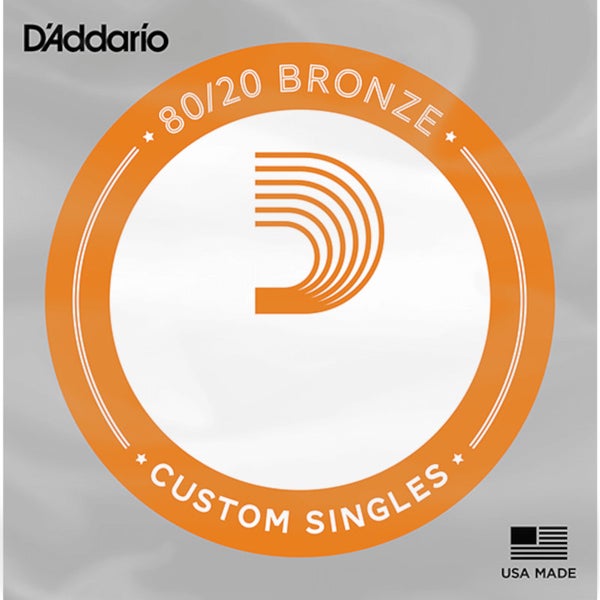D'Addario BW027 Bronze Wound Acoustic Guitar Single String .027 loose string for western guitar