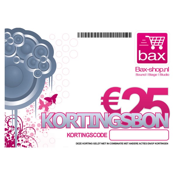 Bax Music Gift Card 25 € - promotion temporaire