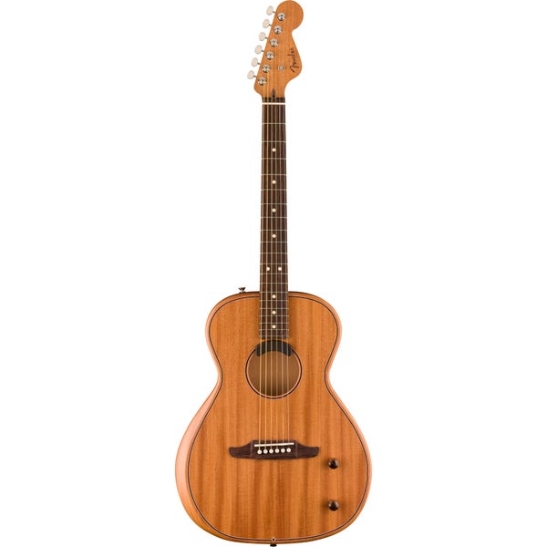 Fender Highway Series Parlor RW All-Mahogany Electro-Acoustic Guitar with Deluxe Gig Bag