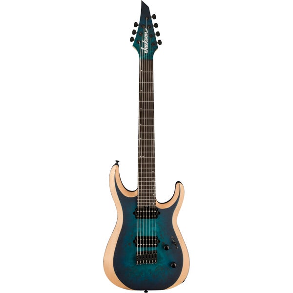 Jackson Pro Plus Series DK Modern MDK7P HT EB Chlorine Burst 7-String Electric Guitar with Gig Bag