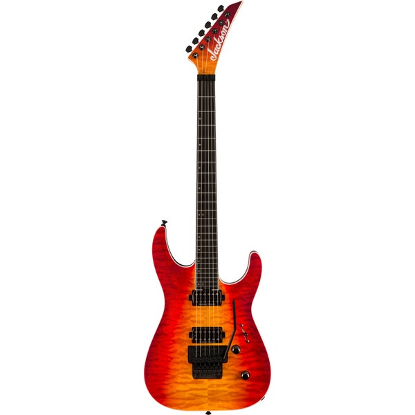 Jackson Pro Plus Series Dinky DKA Q EB Firestorm Electric Guitar with Gig Bag