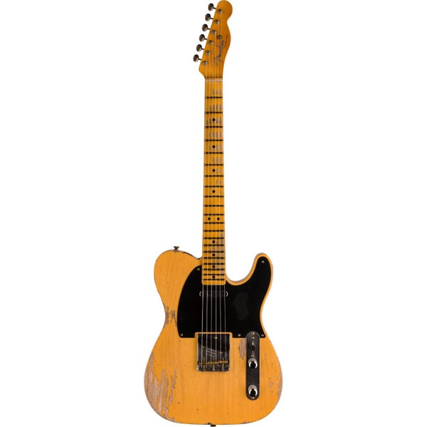 Fender Custom Shop LTD 1950 Double Esquire Heavy Relic Faded Aged Nocaster Blonde with Deluxe Case and CoA