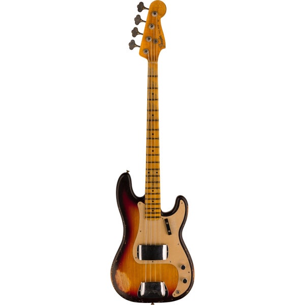 Fender Custom Shop LTD '58 P-Jazz Bass Heavy Relic Chocolate 3-Colour Sunburst with Deluxe Case and CoA
