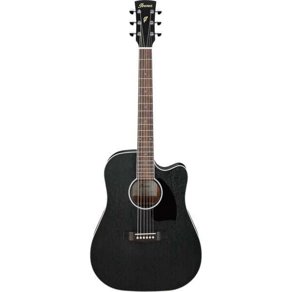 Ibanez PF16MWCE-WK Weathered Black Open Pore Electro-Acoustic Guitar