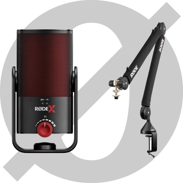 Rode XCM-50 Streamer Starter Bundle USB Microphone with Broadcast Arm