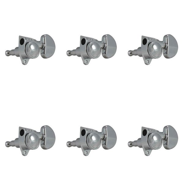 Grover Roto-Grip Locking Rotomatics 502 series mécaniques Chrome set de 6 - 3x3